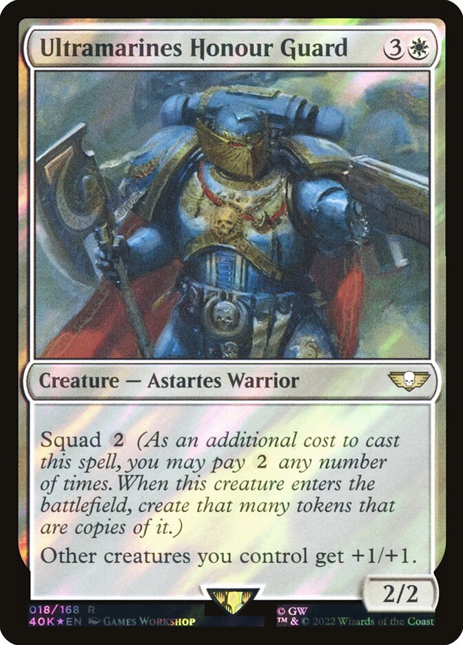 Ultramarines Honour Guard  18★/617 (Universes Beyond: Warhammer 40,000)  - Surge Foil | Good Games Morley