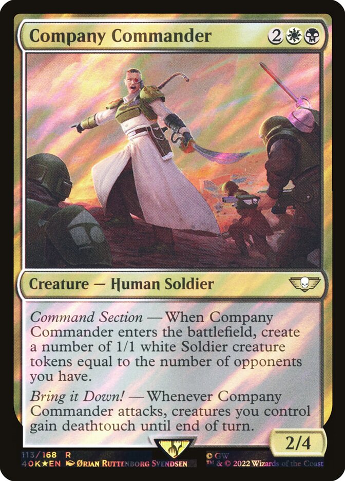 Company Commander  113★/617 (Universes Beyond: Warhammer 40,000)  - Surge Foil | Good Games Morley