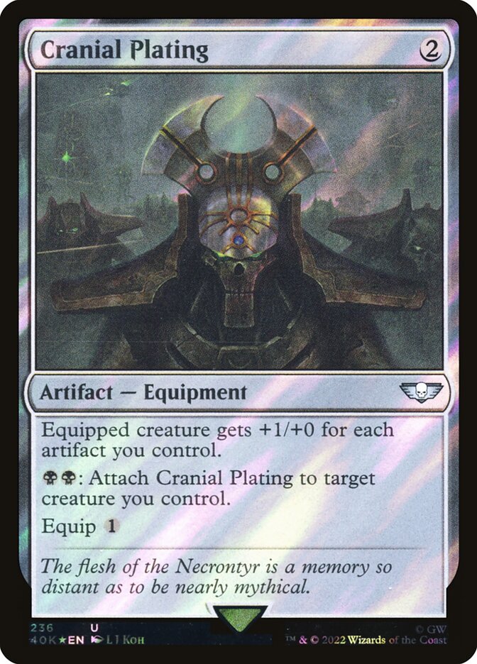 Cranial Plating  236★/617 (Universes Beyond: Warhammer 40,000)  - Surge Foil | Good Games Morley