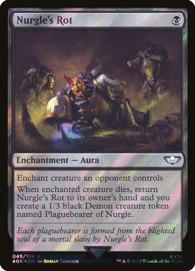 Nurgle's Rot  45★/617 (Universes Beyond: Warhammer 40,000)  - Surge Foil | Good Games Morley