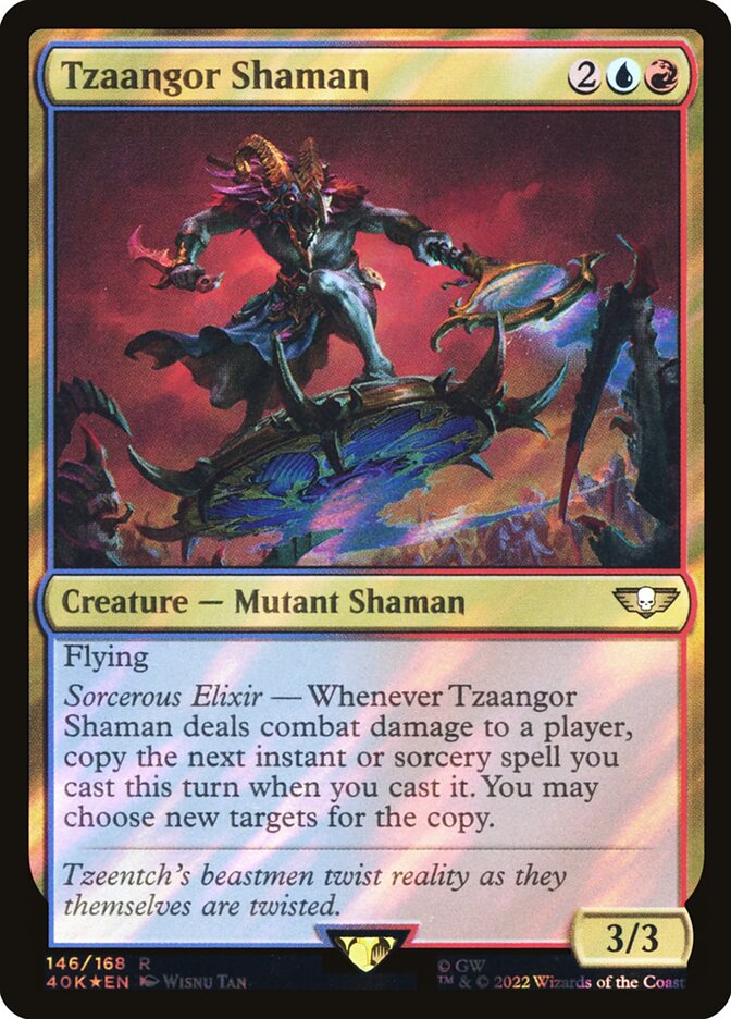 Tzaangor Shaman  146★/617 (Universes Beyond: Warhammer 40,000)  - Surge Foil | Good Games Morley