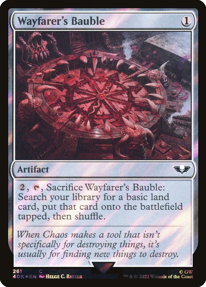 Wayfarers Bauble  261★/617 (Universes Beyond: Warhammer 40,000)  - Surge Foil | Good Games Morley