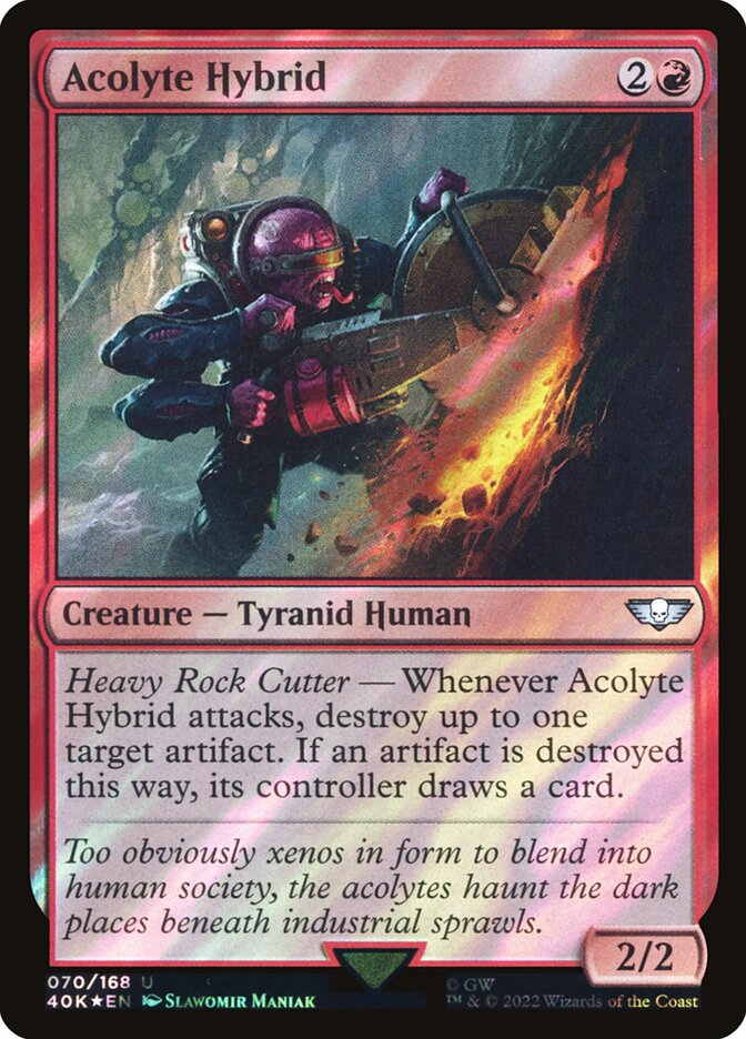 Acolyte Hybrid  70★/617 (Universes Beyond: Warhammer 40,000)  - Surge Foil | Good Games Morley