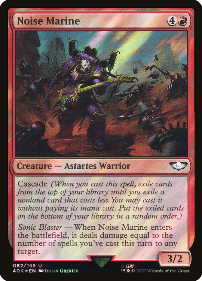 Noise Marine  82★/617 (Universes Beyond: Warhammer 40,000)  - Surge Foil | Good Games Morley