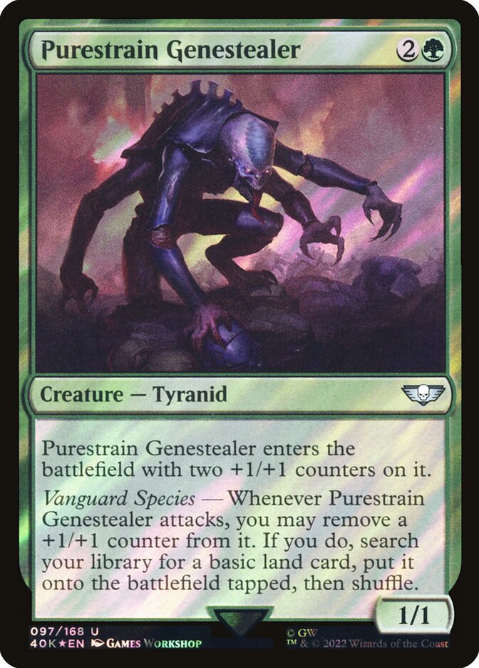 Purestrain Genestealer  97★/617 (Universes Beyond: Warhammer 40,000)  - Surge Foil | Good Games Morley