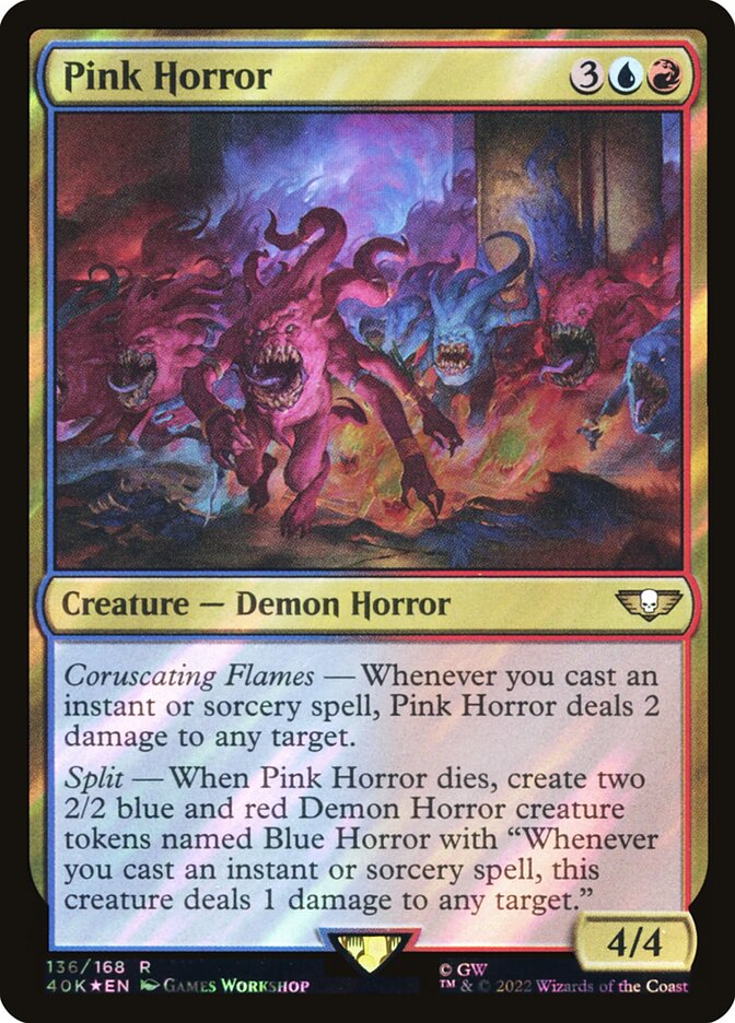Pink Horror  136★/617 (Universes Beyond: Warhammer 40,000)  - Surge Foil | Good Games Morley