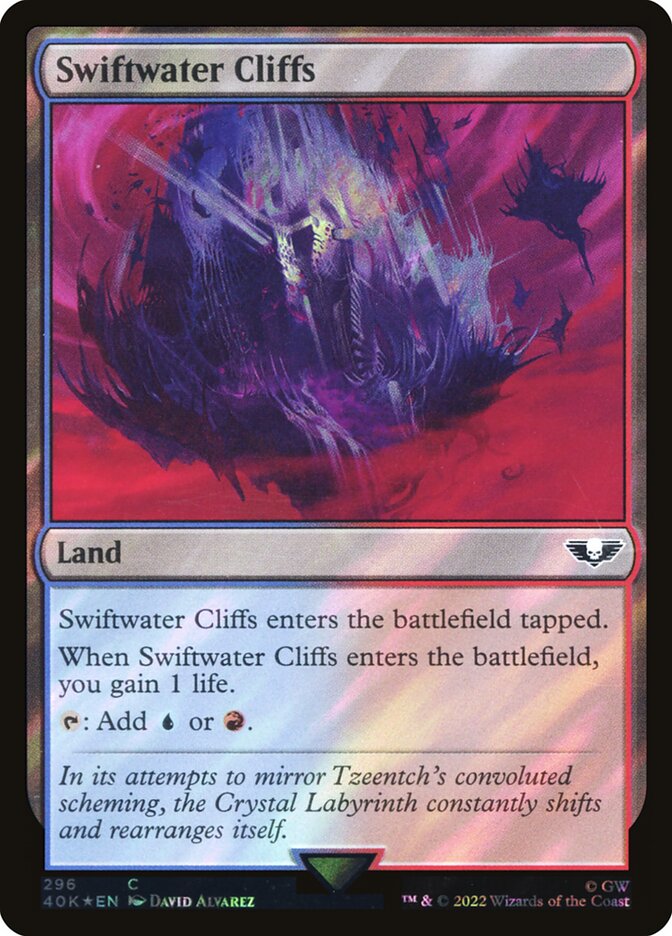 Swiftwater Cliffs  296★/617 (Universes Beyond: Warhammer 40,000)  - Surge Foil | Good Games Morley