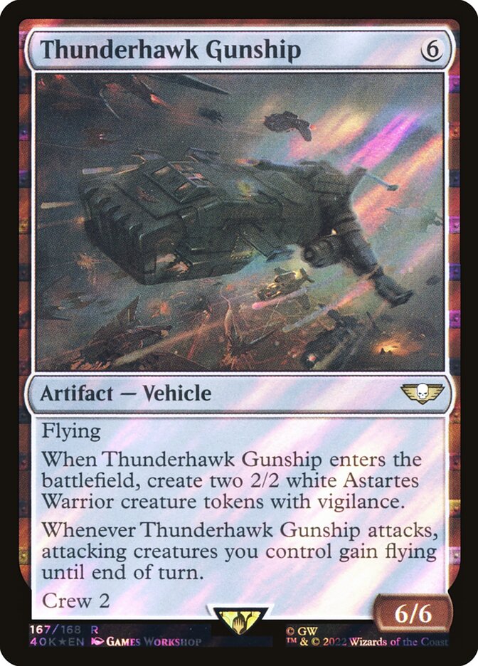 Thunderhawk Gunship  167★/617 (Universes Beyond: Warhammer 40,000)  - Surge Foil | Good Games Morley