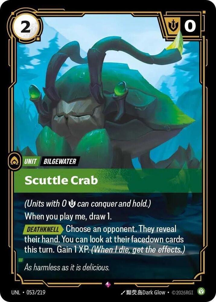 Scuttle Crab 053/219 (Unleashed)  - Foil | Good Games Morley