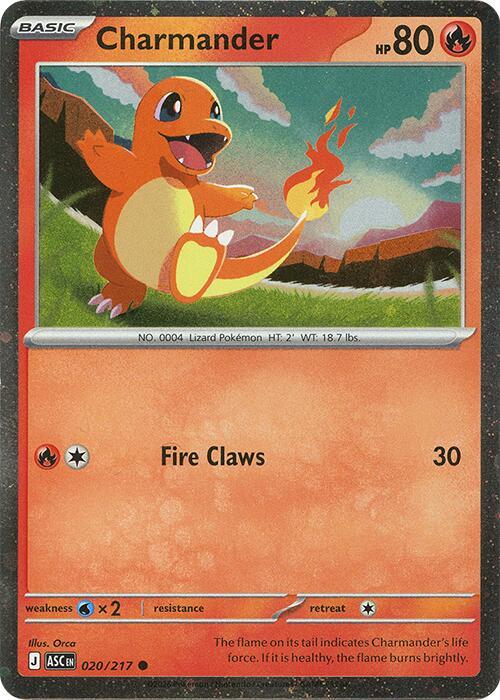 Charmander 020/217 (Miscellaneous Cards & Products)  - Cosmo Holofoil | Good Games Morley