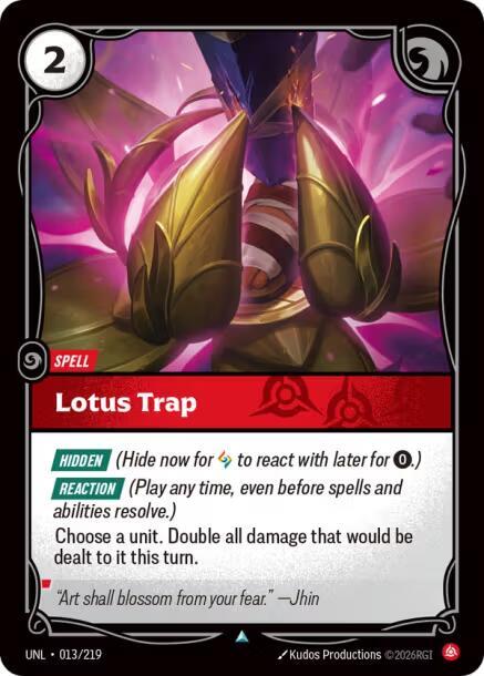 Lotus Trap 013/219 (Unleashed)  - Foil | Good Games Morley