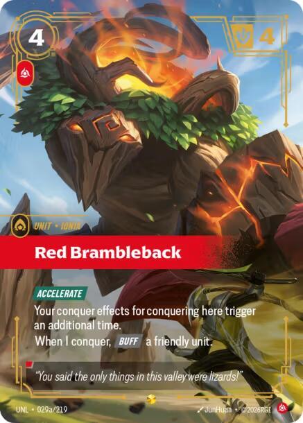 Red Brambleback Alternate Art 029a/219 (Unleashed)  - Foil | Good Games Morley