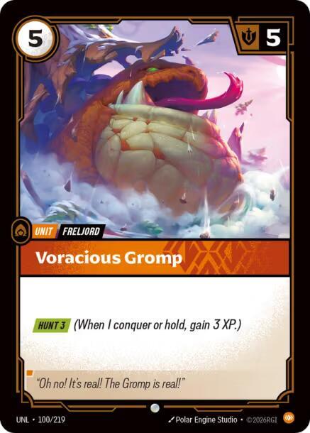 Voracious Gromp 100/219 (Unleashed)  | Good Games Morley