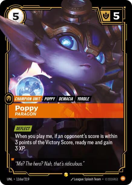 Poppy - Paragon 116a/219 (Unleashed)  - Foil | Good Games Morley