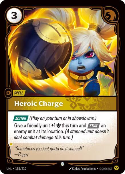 Heroic Charge 155/219 (Unleashed)  | Good Games Morley