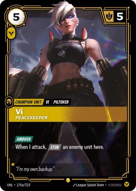 Vi - Peacekeeper 176a/219 (Unleashed)  - Foil | Good Games Morley