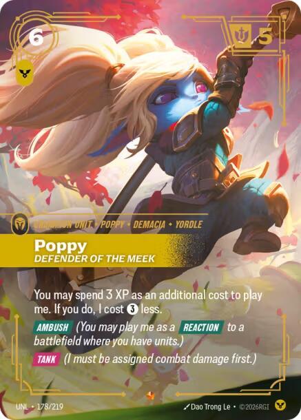 Poppy - Defender of the Meek 178/219 (Unleashed)  - Foil | Good Games Morley