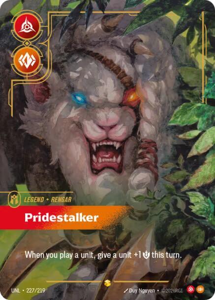 Rengar - Pridestalker 227/219 (Unleashed)  - Foil | Good Games Morley