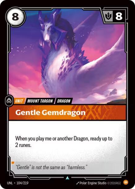 Gentle Gemdragon 104/219 (Unleashed)  | Good Games Morley