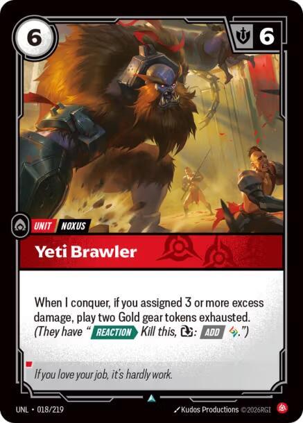 Yeti Brawler 018/219 (Unleashed)  - Foil | Good Games Morley