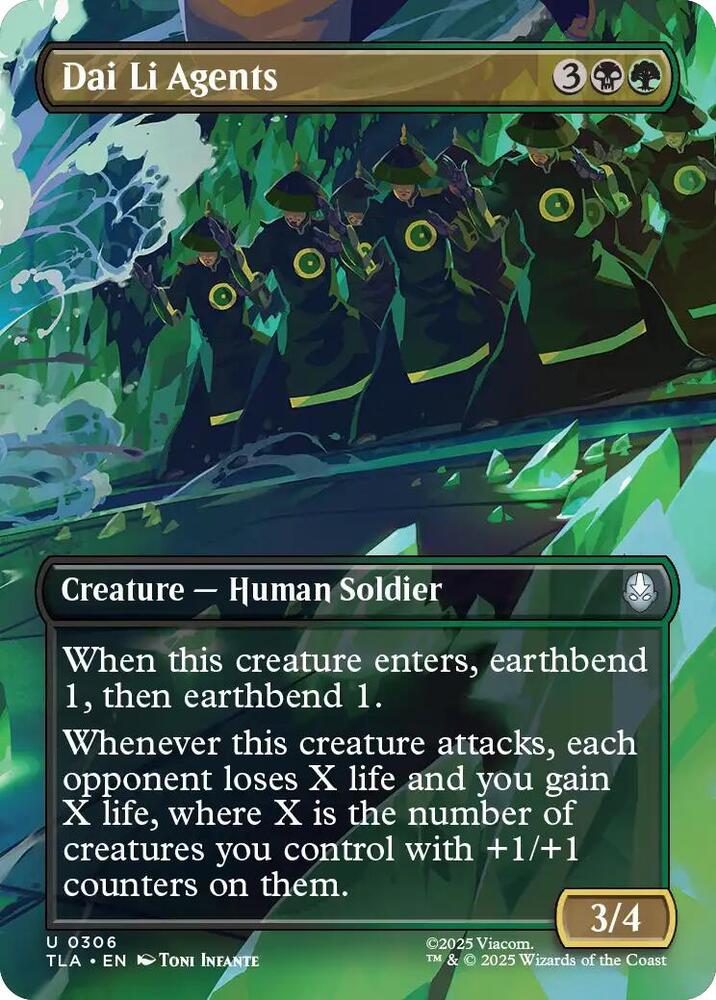 Dai Li Agents Borderless (Dupe) 306 (Avatar: The Last Airbender)  - Borderless Foil | Good Games Morley