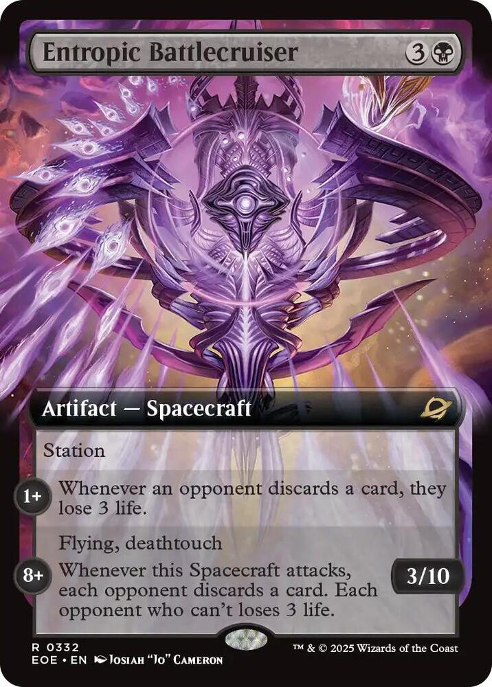 Entropic Battlecruiser Extended Art (Dupe) 332 (Edge of Eternities)  - Foil | Good Games Morley