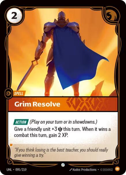 Grim Resolve 095/219 (Unleashed)  | Good Games Morley