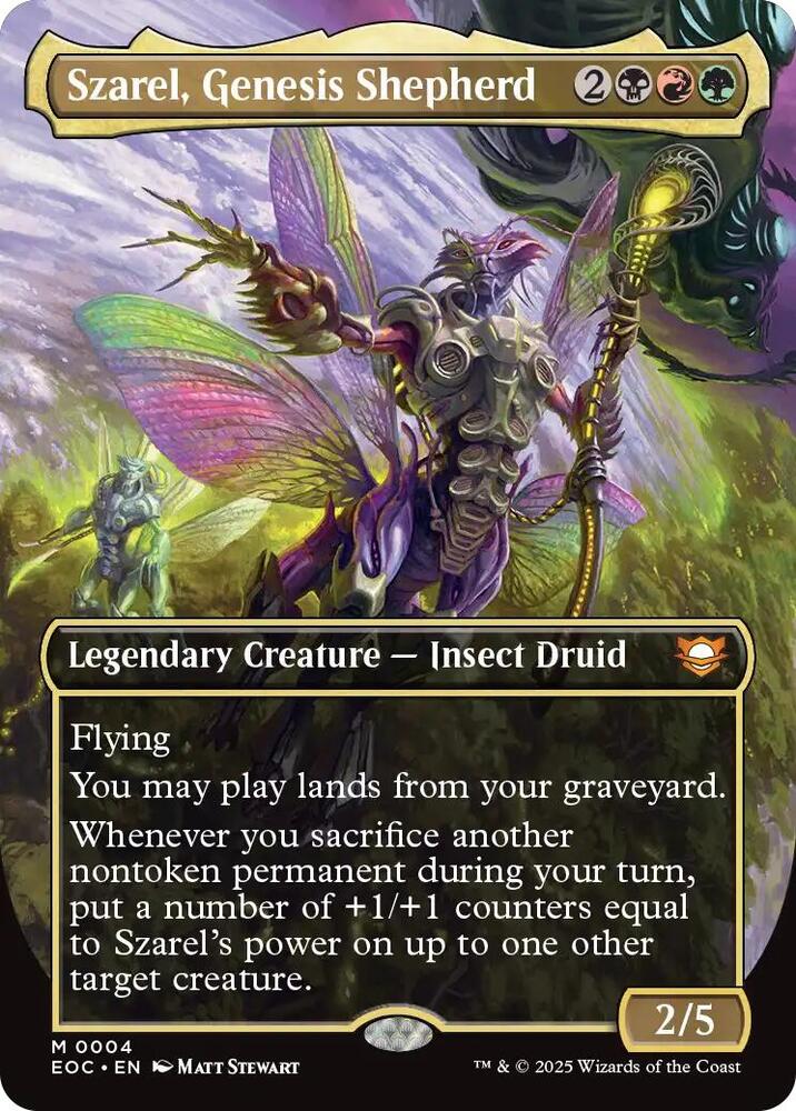 Szarel Genesis Shepherd Borderless (Dupe) 4 (Commander: Edge of Eternities)  - Foil | Good Games Morley
