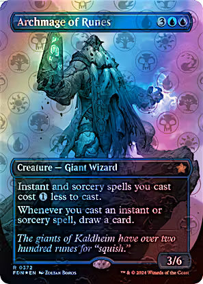 Archmage of Runes 372/291 (Foundations)  - Borderless Mana Foil | Good Games Morley
