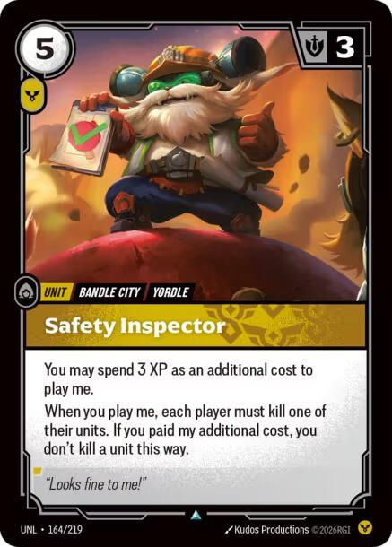 Safety Inspector 164/219 (Unleashed)  | Good Games Morley