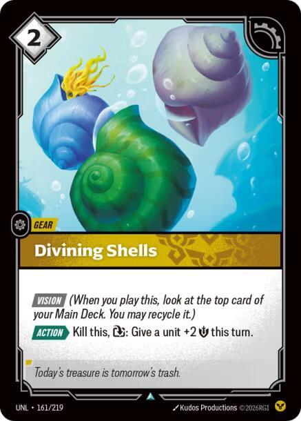 Divining Shells 161/219 (Unleashed)  - Foil | Good Games Morley