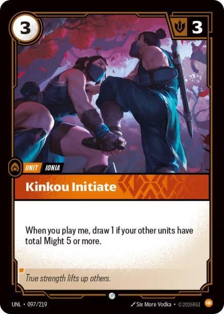 Kinkou Initiate 097/219 (Unleashed)  - Foil | Good Games Morley
