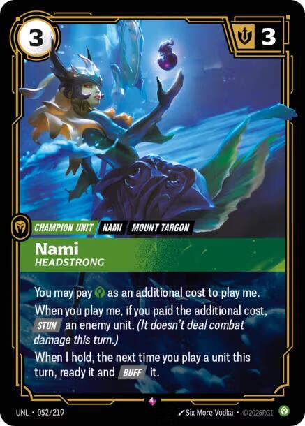 Nami - Headstrong 052/219 (Unleashed)  - Foil | Good Games Morley