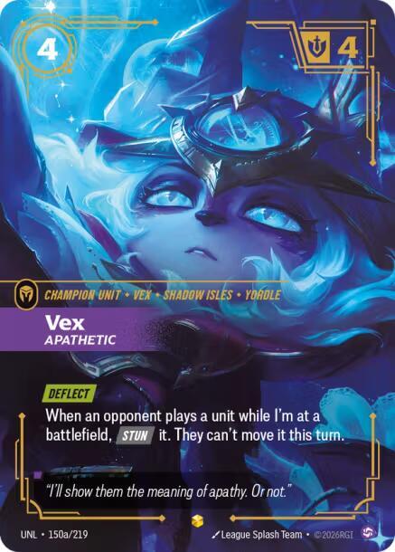 Vex - Apathetic 150a/219 (Unleashed)  - Foil | Good Games Morley