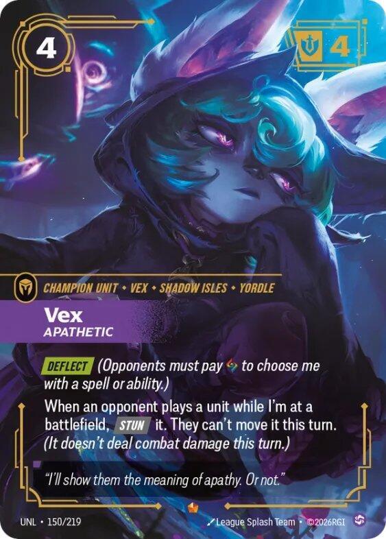 Vex - Apathetic 150/219 (Unleashed)  - Foil | Good Games Morley