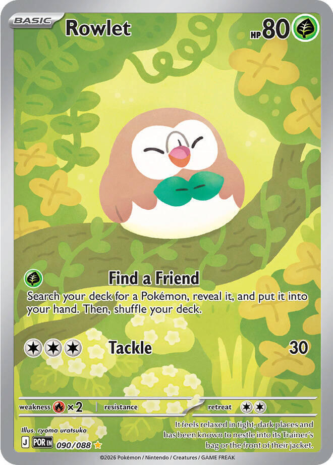 Rowlet 090/088 (ME03: Perfect Order)  - Holofoil | Good Games Morley