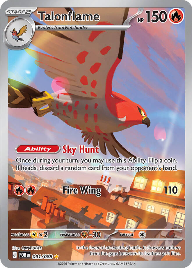 Talonflame 091/088 (ME03: Perfect Order)  - Holofoil | Good Games Morley