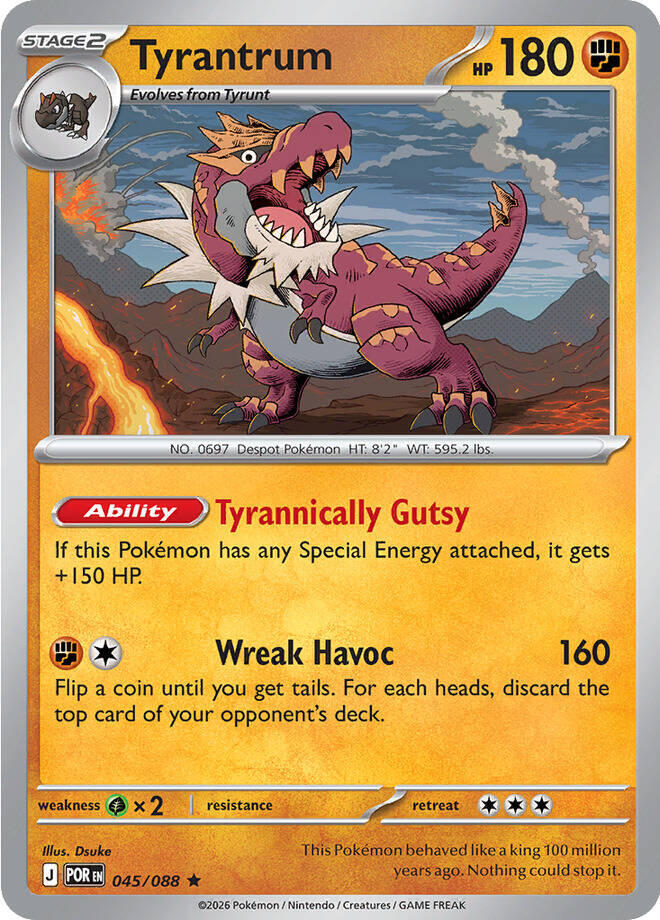 Tyrantrum 045/088 (ME03: Perfect Order)  - Holofoil | Good Games Morley