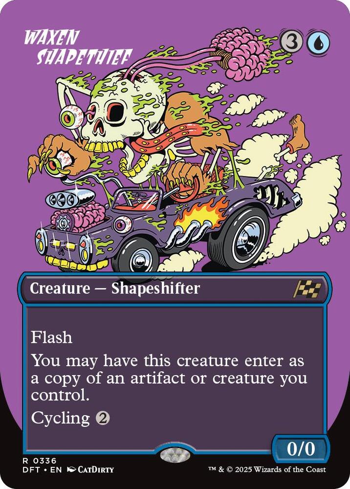 Waxen Shapethief Borderless (Dupe) 336 (Aetherdrift)  - Foil | Good Games Morley