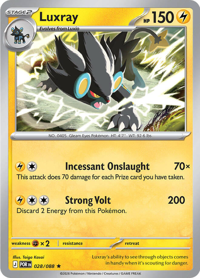 Luxray 028/088 (ME03: Perfect Order)  - Holofoil | Good Games Morley