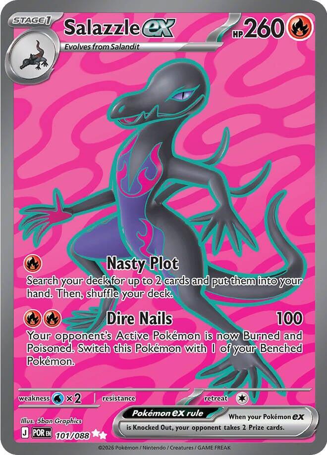 Salazzle ex 101/088 (ME03: Perfect Order)  - Holofoil | Good Games Morley