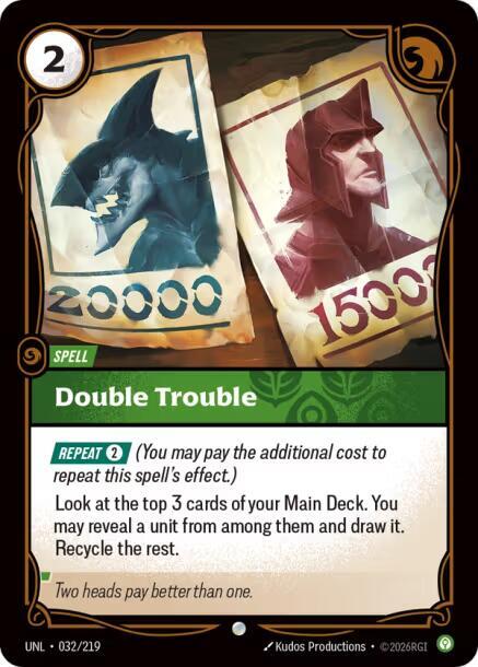 Double Trouble 032/219 (Unleashed)  - Foil | Good Games Morley