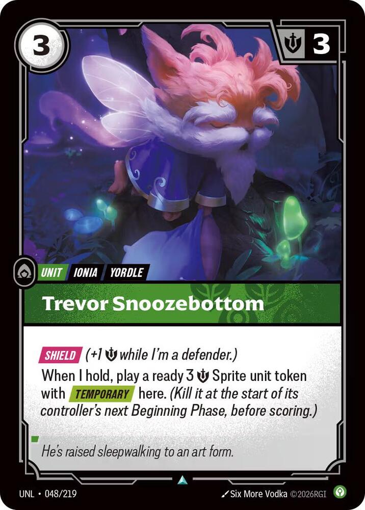 Trevor Snoozebottom 048/219 (Unleashed)  | Good Games Morley