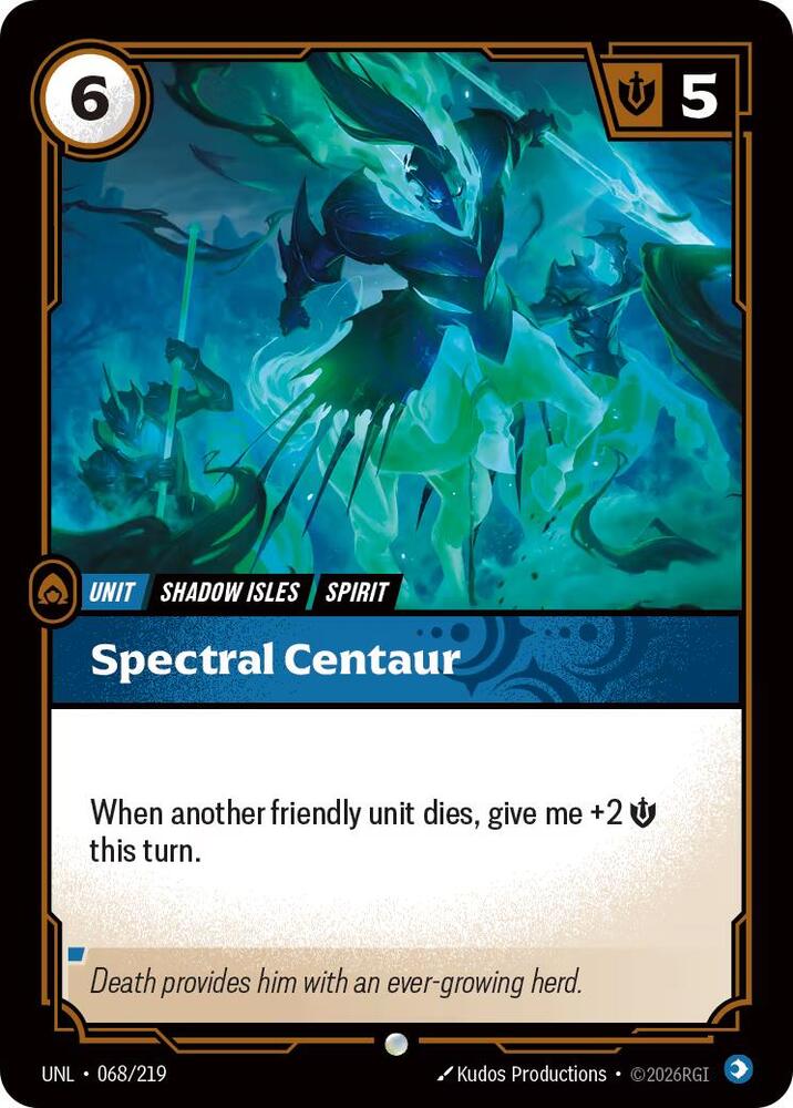 Spectral Centaur 068/219 (Unleashed)  - Foil | Good Games Morley