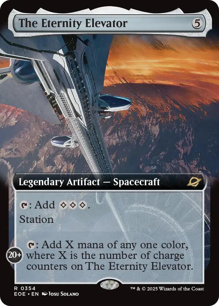The Eternity Elevator Extended Art (Dupe) 354 (Edge of Eternities)  - Foil | Good Games Morley