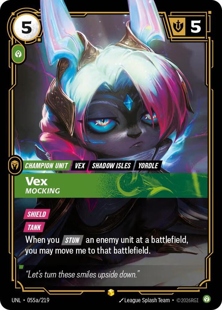 Vex - Mocking 055a/219 (Unleashed)  - Foil | Good Games Morley