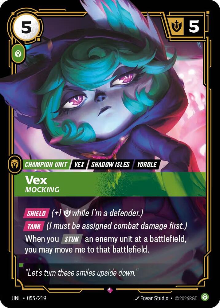 Vex - Mocking 055/219 (Unleashed)  - Foil | Good Games Morley