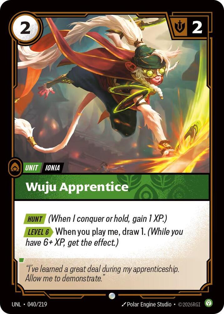 Wuju Apprentice 040/219 (Unleashed)  | Good Games Morley