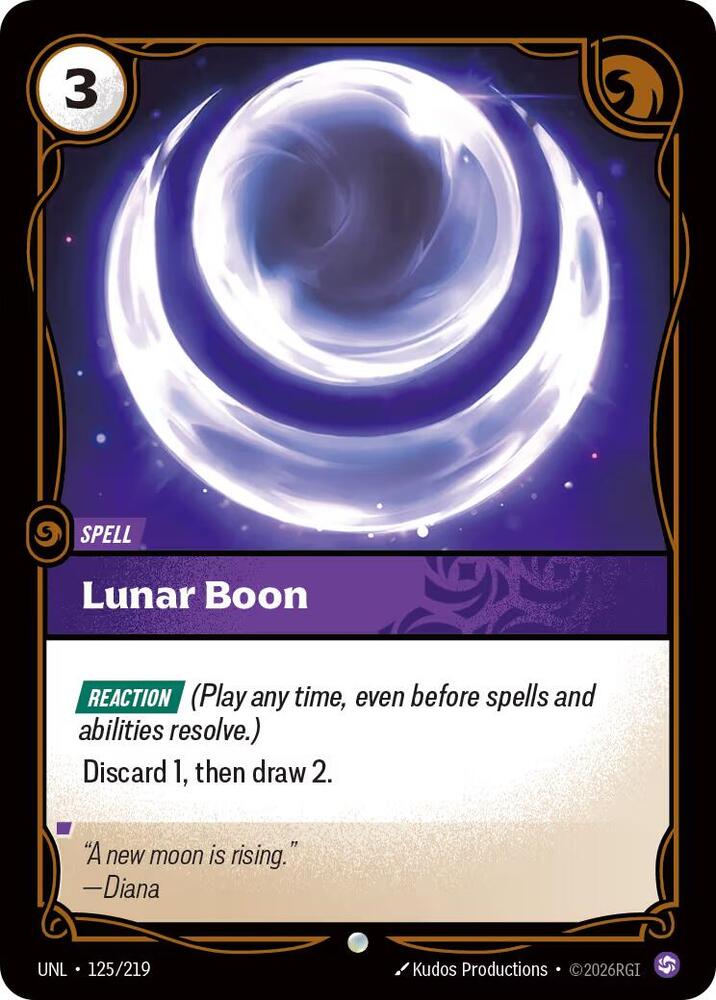 Lunar Boon 125/219 (Unleashed)  - Foil | Good Games Morley