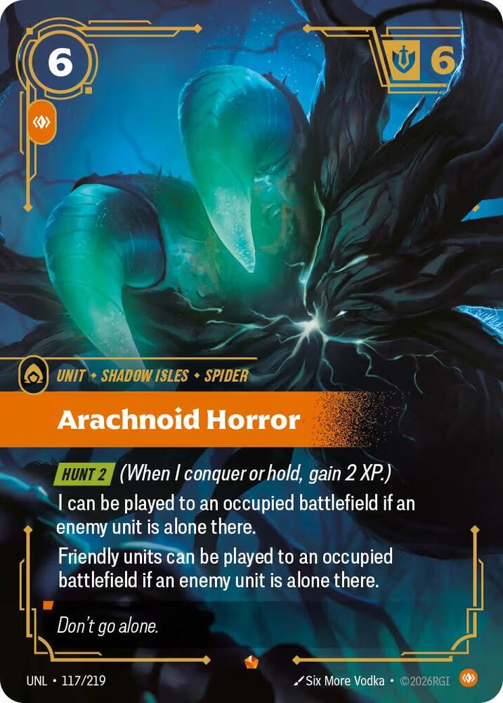 Arachnoid Horror 117/219 (Unleashed)  - Foil | Good Games Morley